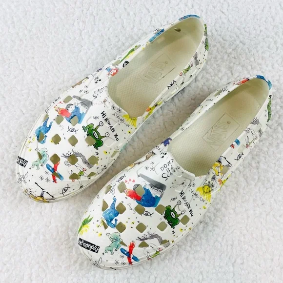 (RARE) VANS • No-Comply x Daniel Johnston Slip-On Trek Slippers, 7 - Picture 14 of 15